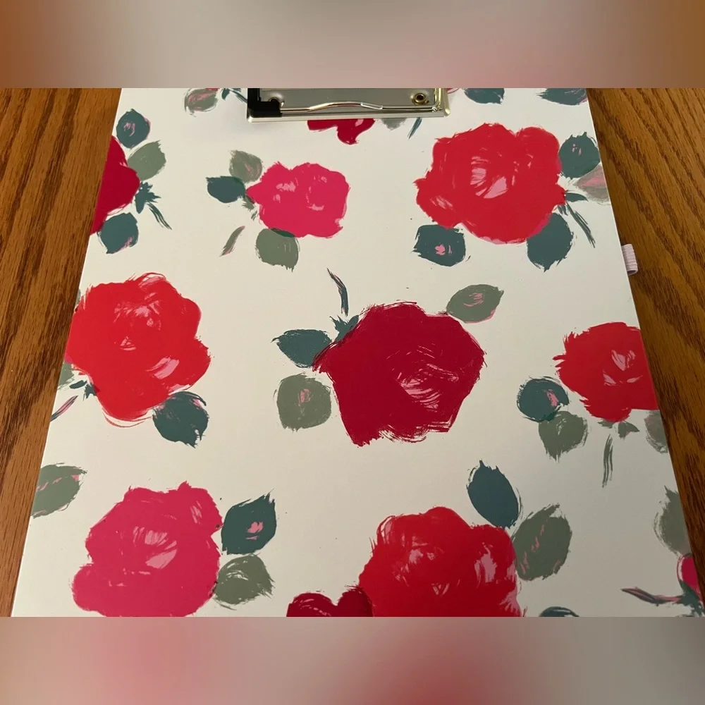 Kate Spade Rose Clipboard with Notepad NWT